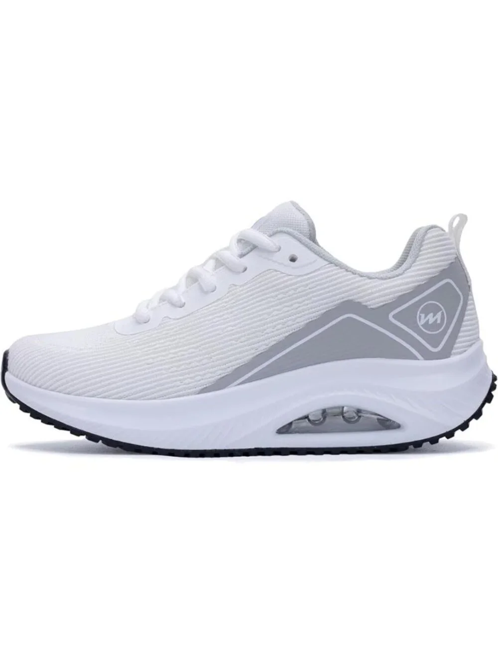 Women's White Arch Support Walking Shoes Plantar Fascistic Sneakers